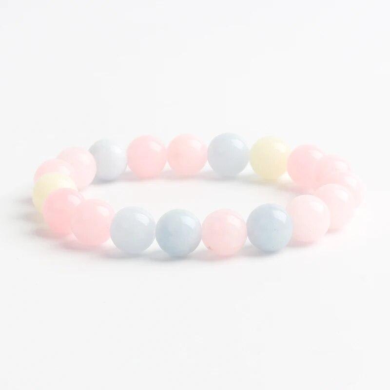 10MM Natural Stone Beads Bracelet Men 8MM Reiki Tiger Eye Agates Quartz Beaded Bracelets for Women Elastic Rope Handmade Jewelry