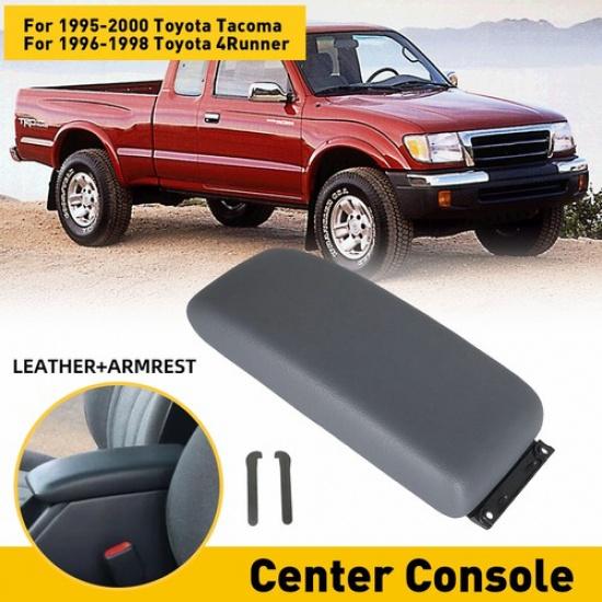 Center Console Lid Armrest Fits Replacement Gray For 1995-2000 Toyota Tacoma EXV