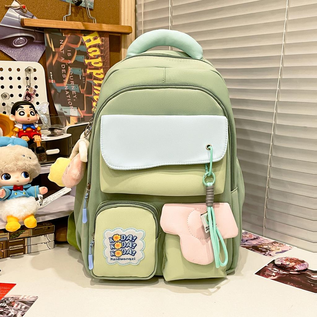 Schoolbag High Value Backpack Sweet Girl Ins Style Niche Middle School Student High School Student Schoolbag Large Capacity Casual Backpack