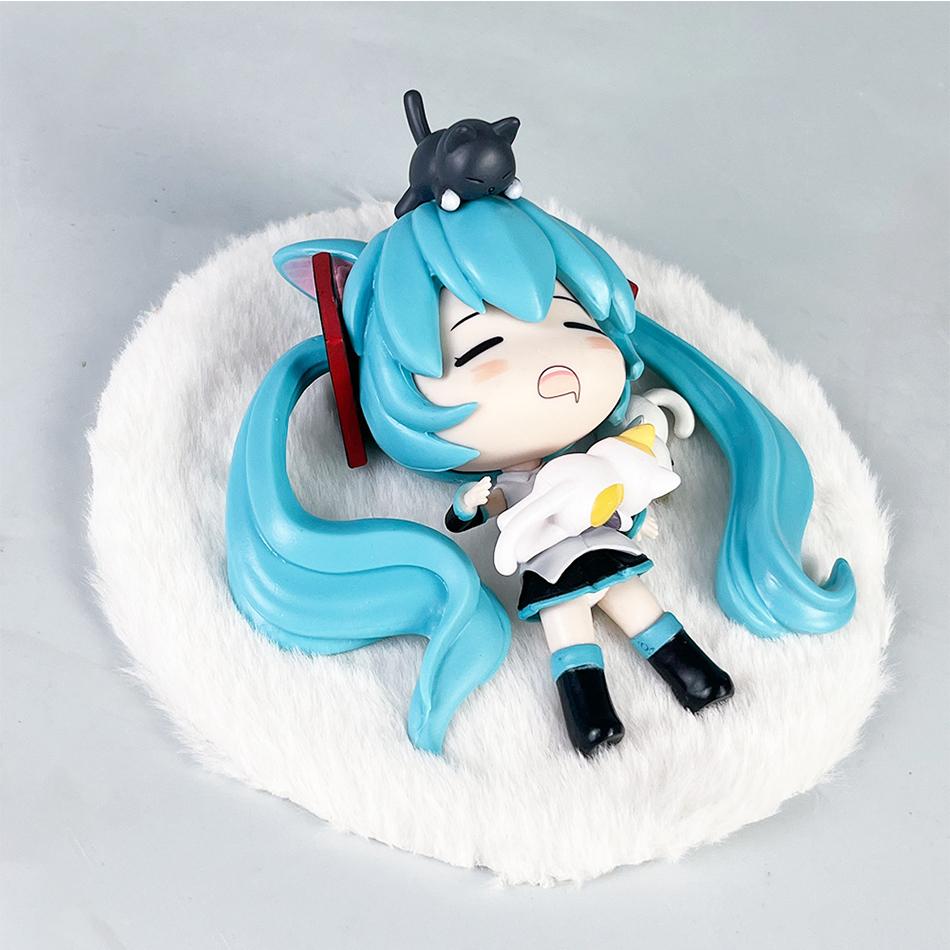 MIKU Hatsune Miku Handmade Sleeping Qiyin Siye Grass Fairy Qiyin Cute Decoration Animation Fashion Play Gift anime Beauty Girl