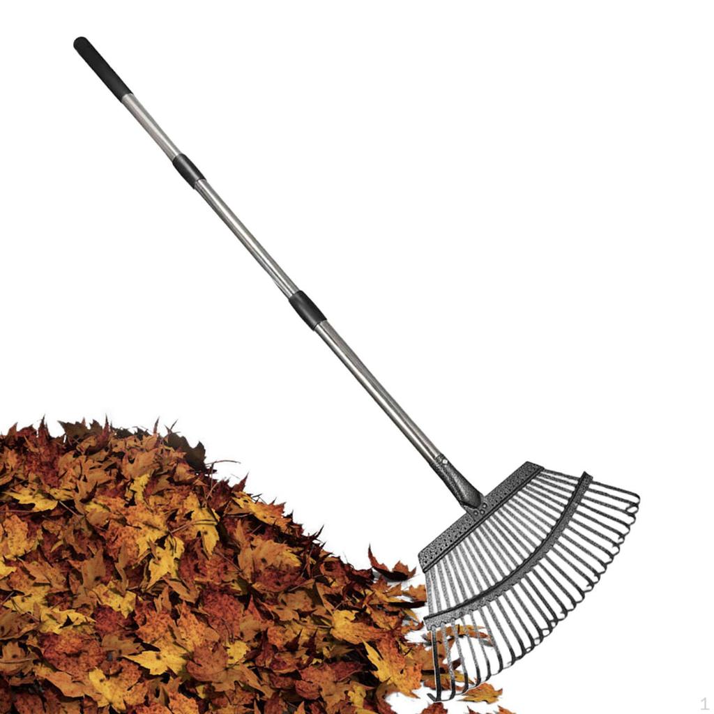 Garden Leaf Rake Fallen Leaves Collector Non Slip Chicken Coop Lawn Tool for Roof Debris Grass