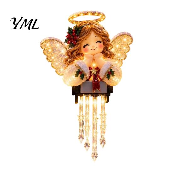 Lighted Icicle Christmas Decor Winter Glow Snowman Light Decor, Outdoor Decorations, Hanging Holiday Railing Clamping LED Lights for Porch,
