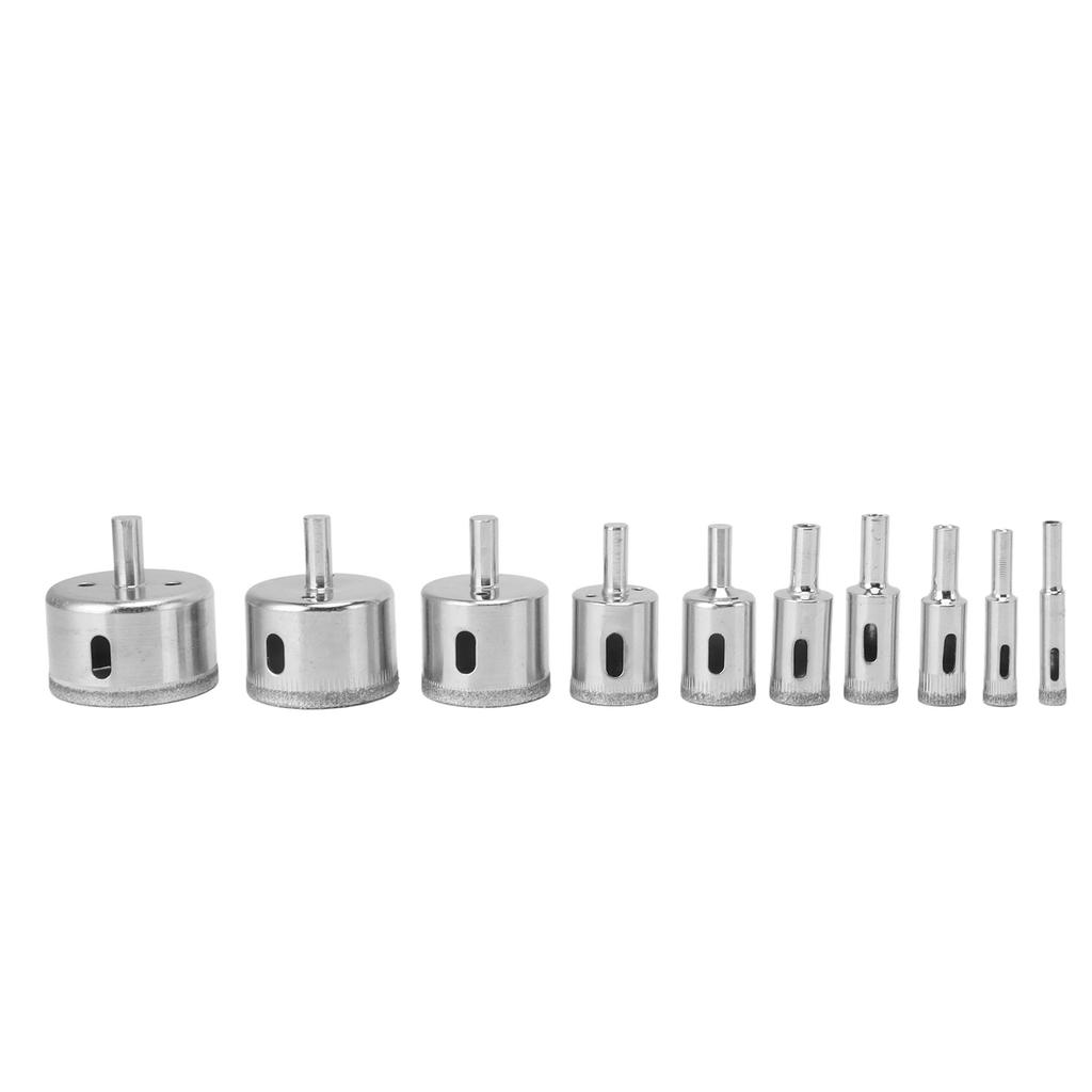 10PCS Diamond Drill Bit Diamond Hole Saw for Glass Tile Ceramic Marble Porcelain Cutting 8 10 14 16