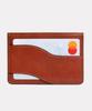 Matt New Vecchio Cowhide Card Holder Camel Brown