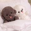 Cartoon Bichon Protruding Tongue Plush Toys Simulation Puppy Kawaii Dog Stuffed Animals Dolls Cute Birthday Present for Children