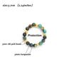 Vlen 18K Gold Plated Triple Stackable Rings Set Adjustable Beaded Jewelry for Women Elegant Elastic Rings Gift for Anniversary