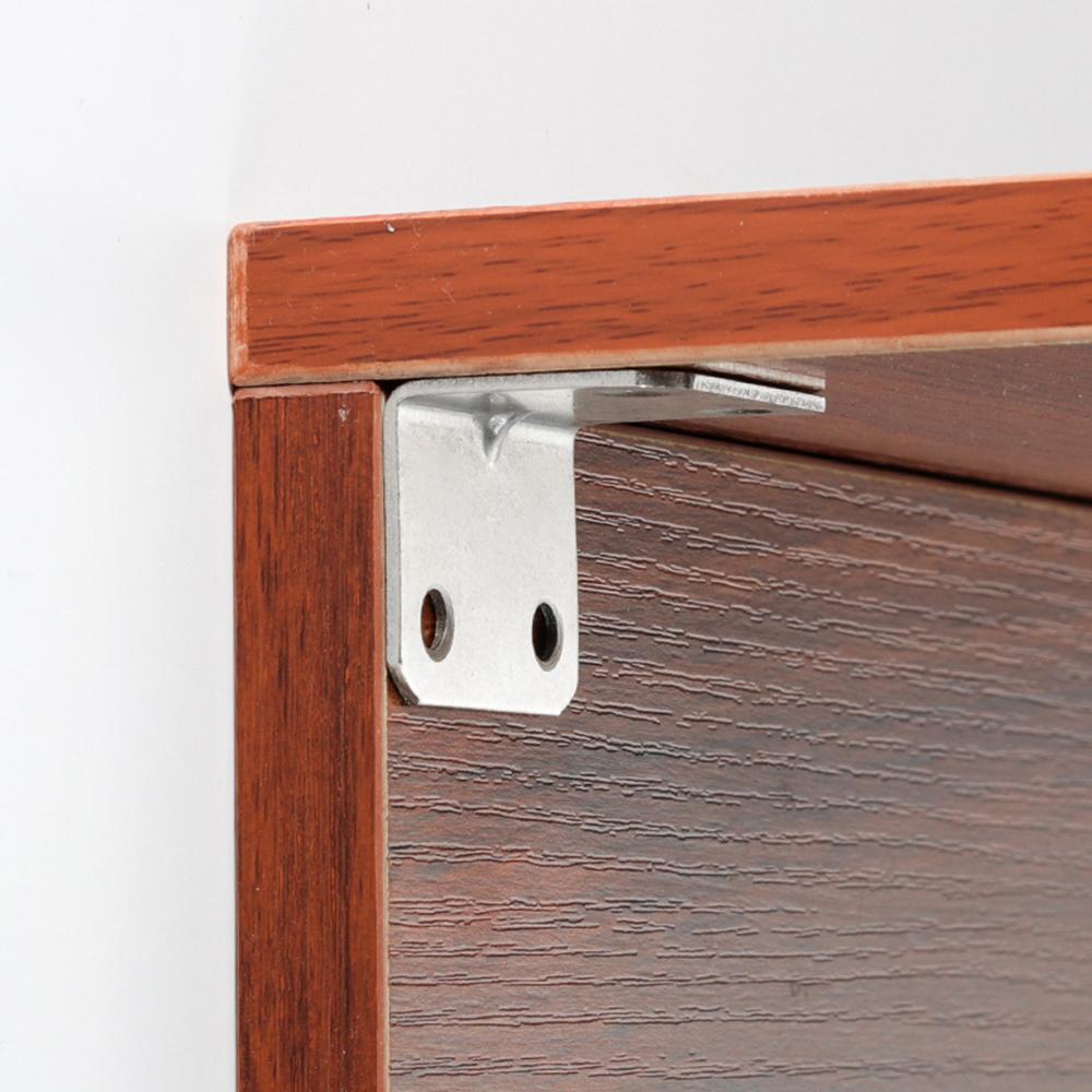 30/10PCS Universal Furniture Corner Connectors Stainless Steel Corner Braces Heavy Duty Brackets Fastener For Bedframe Cabinets