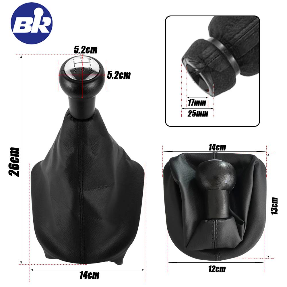 Hochwertiger 5-Gang-Schaltknauf für Peugeot 207 307 406 Citroen C3 C4 C5 Schalthebel Stock Manschette Auto Zubehör
