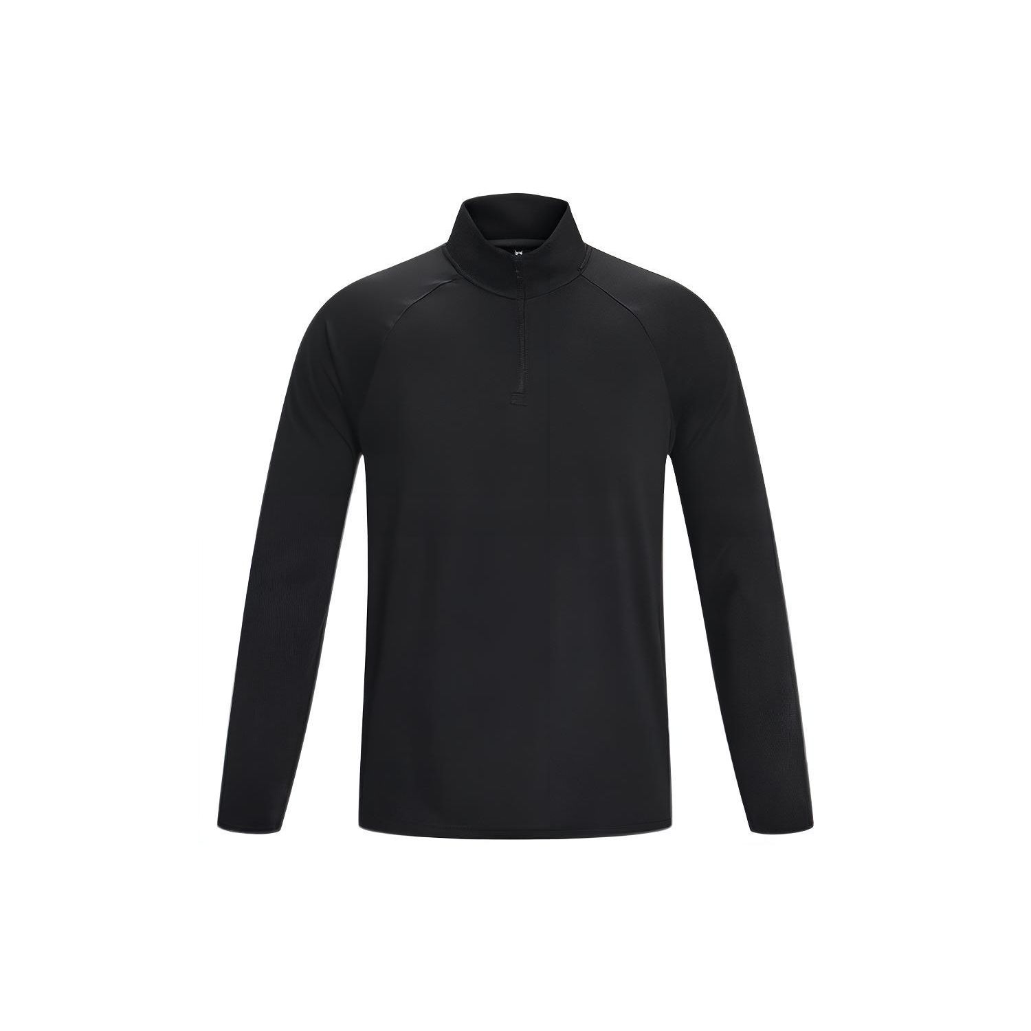 

Under Armour Свободная прямая спортивная футболка с длинным рукавом и застежкой-молнией на половину длины с принтом для мужчин, цвет черный 1378991-001 XXL