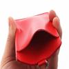 Two-sided Badge Cover PU Leather ID Sleeve Badge Holder Card Case Card Clips