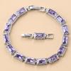 Accessori da Matrimonio a 13 Colori   Bracciale Bangle da Donna Zirconia Cubica Blu Gioielli da Sposa Per Donne Spedizione Gratuita