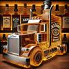 Truck Head Shaped Glass Whiskey Decanter Creative Trucker Liquor Bottle Bar Display Vessel