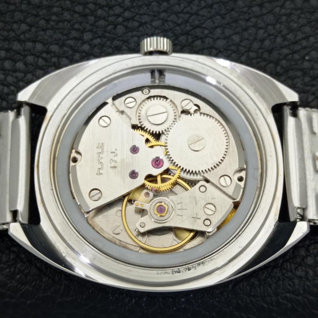 HAND-WINDING VINTAGE HMT KOHINOOR INDIAN MENS PINK COLOR DIAL WATCH A440945-4 HT-a440945