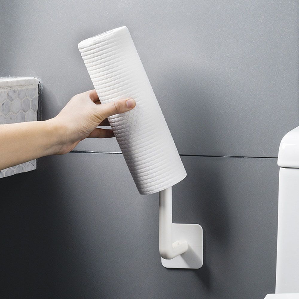 Bathroom Self-adhesive Cutting Board Tissue Hanger Storage Racks Pot Lid Holder Toilet Paper Holder