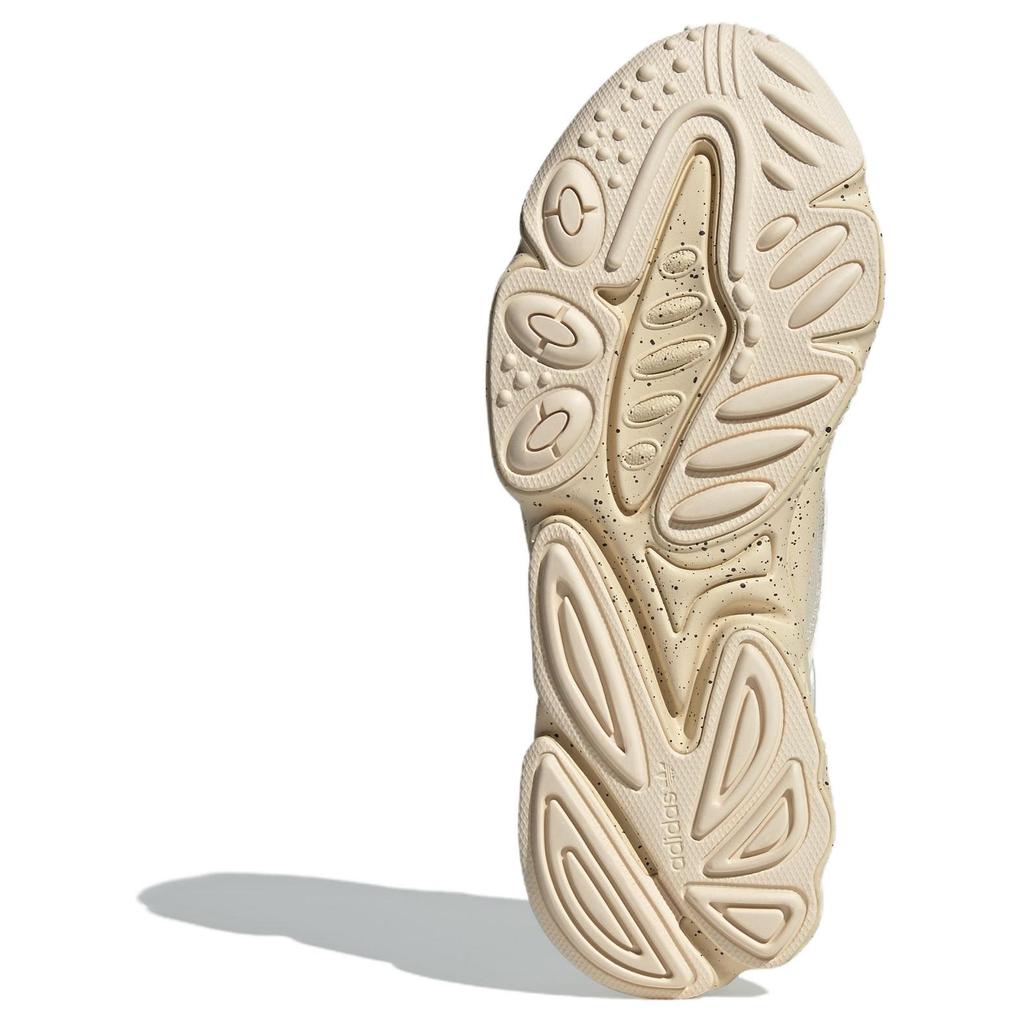 Adidas Originals Ozweego Anti-Slip Wear-Resistant Low-Top Chunky Sneakers Unisex White Brown Sneakers JH6518