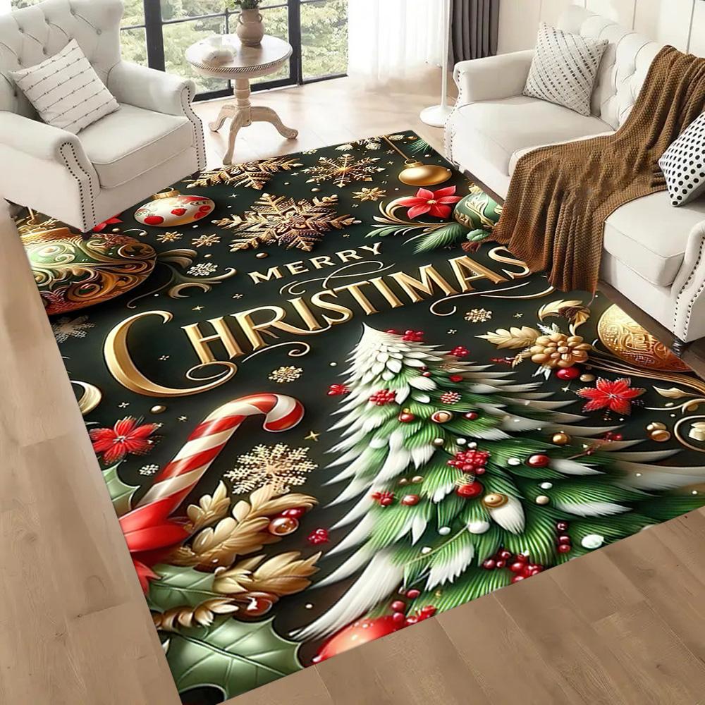 Christmas 350 Floor Mat Suitable for Foyer Dining Room Study room Entryway Antislip Carpet Decorate Offices Perfect Gift for Friends & Family