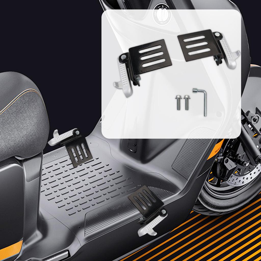 2Pcs Electric Bike Folding Pegs AntiSlip Footrest Modification Tools Supplies Parts Multifunction Outdoor Foldable Pedals