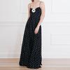 V-Ausschnitt Point Strap Kleid Ärmellos Rückenfrei Langer Rock Sexy Elegantes Strand Langes Kleid Side Fork Design Damen Strapskleider Neue Mode Sommer