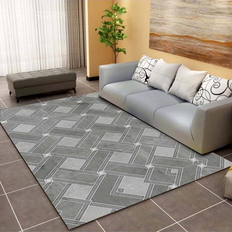 Modern Nordic Rectangular Carpet for Living Room, Bedroom, and Sofa Area