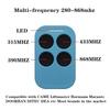Universal Multi-Frequency Garage Door Remote Control, 280-868MHz, compatible with 310/315/433/868MHz systems.