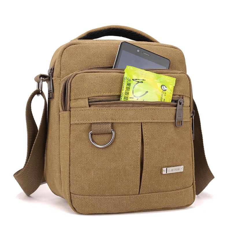 Mens Wearresistant Crossbody Bag Canvas For Outdoor Sports