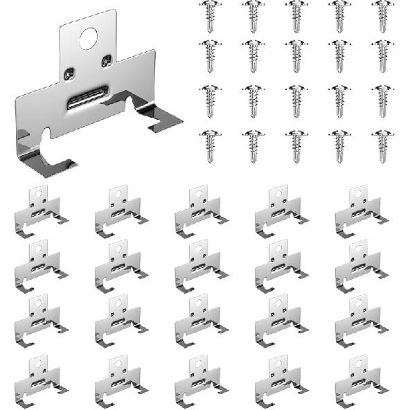 Зажим ROOWINTOO для встраиваемых светильников для модернизации корпусов встраиваемых светильников, Зажимы для встраиваемых светильников Downlight для использования с торсионными пружинами, 40 шт. (20 20 Pack (10 Pairs)