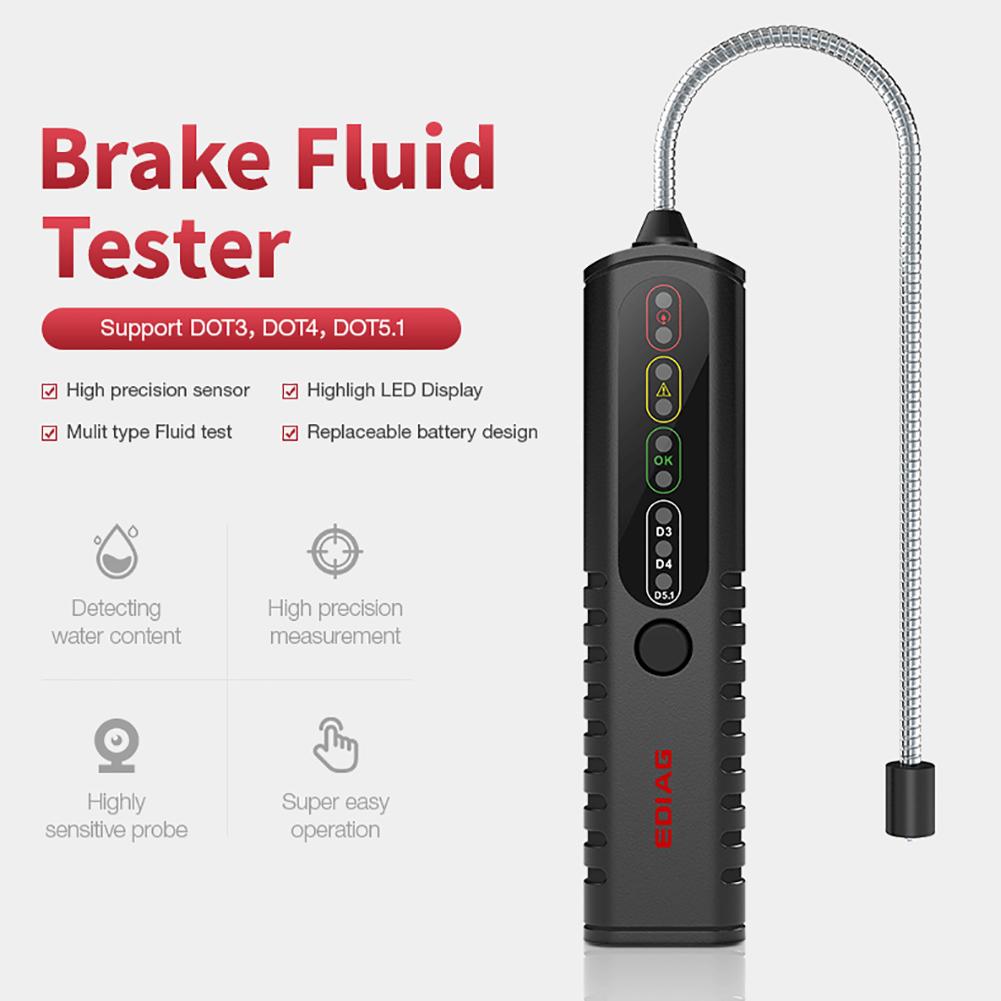 Universal Brake Fluid Tester Accurate Automotive Brake Fluid Test Auto Car Brake Oil Moisture Detector for DOT3/DOT4/DOT5.1 Car