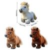 Safe Soft Plush Electric Ponies Toy for Kids Nontoxic Materials Lovely Cartoon Design Promotes Bonding