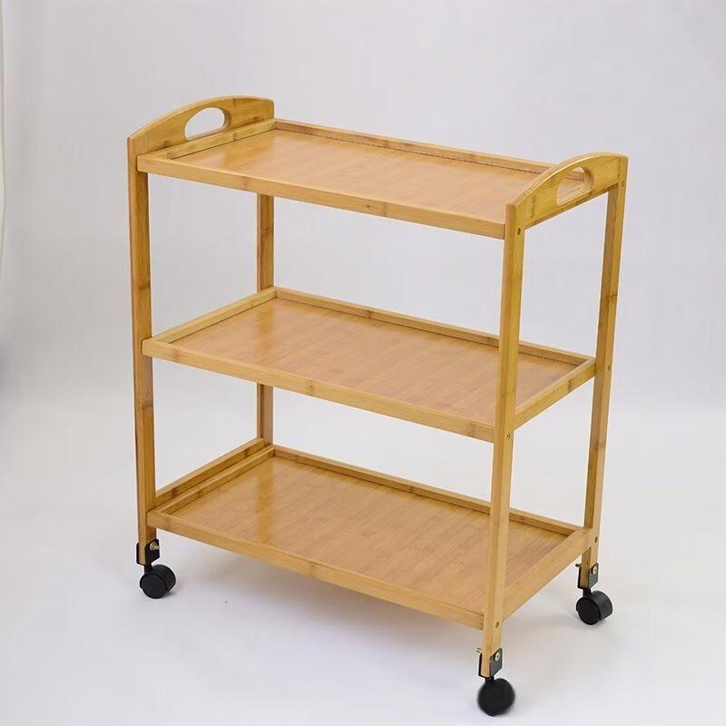 Bamboo Multi-Tier Serving Trolley