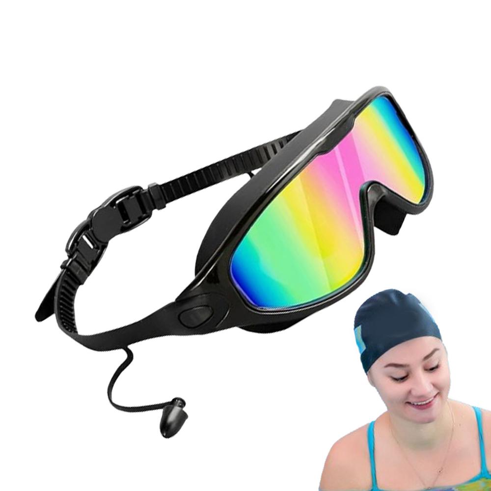 

Женские очки для плавания, регулируемые очки для плавания с защитой от ультрафиолета для мужчин и женщин, очки для плавания без просачивания воды с широким обзором