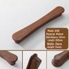 Maniglia per armadio minimalista giapponese in legno massello con impugnatura in noce