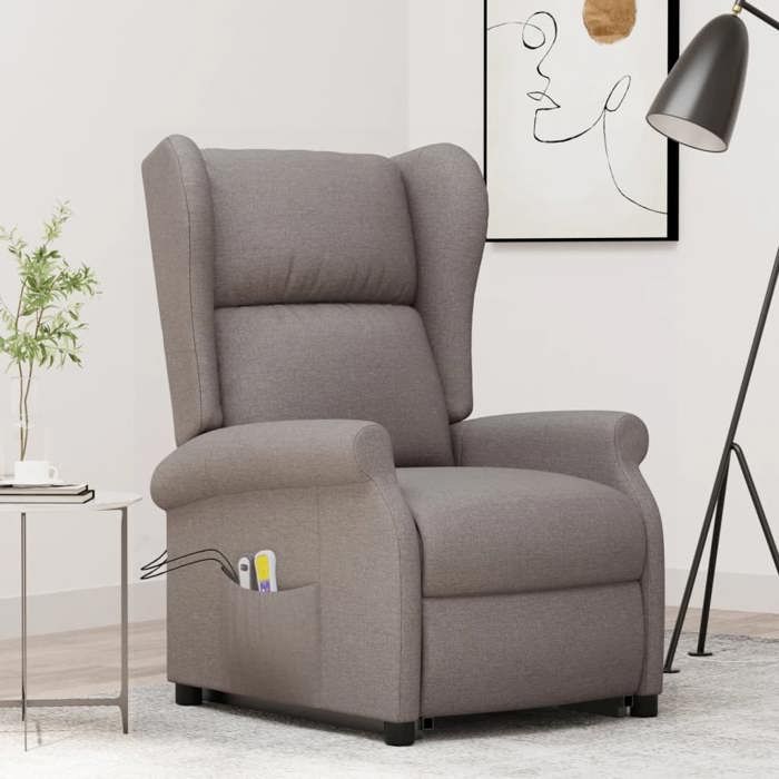 VidaXL Electric Reclining Massage Armchair TV Living Room Lounge Home Interior Lifting Function Headrest and 289748