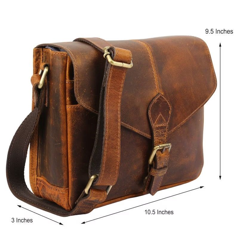 Leather Crossbody Bag for women 10 inch purse tote ladies bags satchel bag