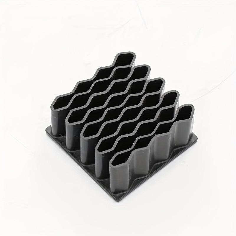 Home Ointment Compartment Organizer Ointment Holder Desktop Ointment Stand Silicone Material Cosmetics Storage Rack Pen Holder чёрный