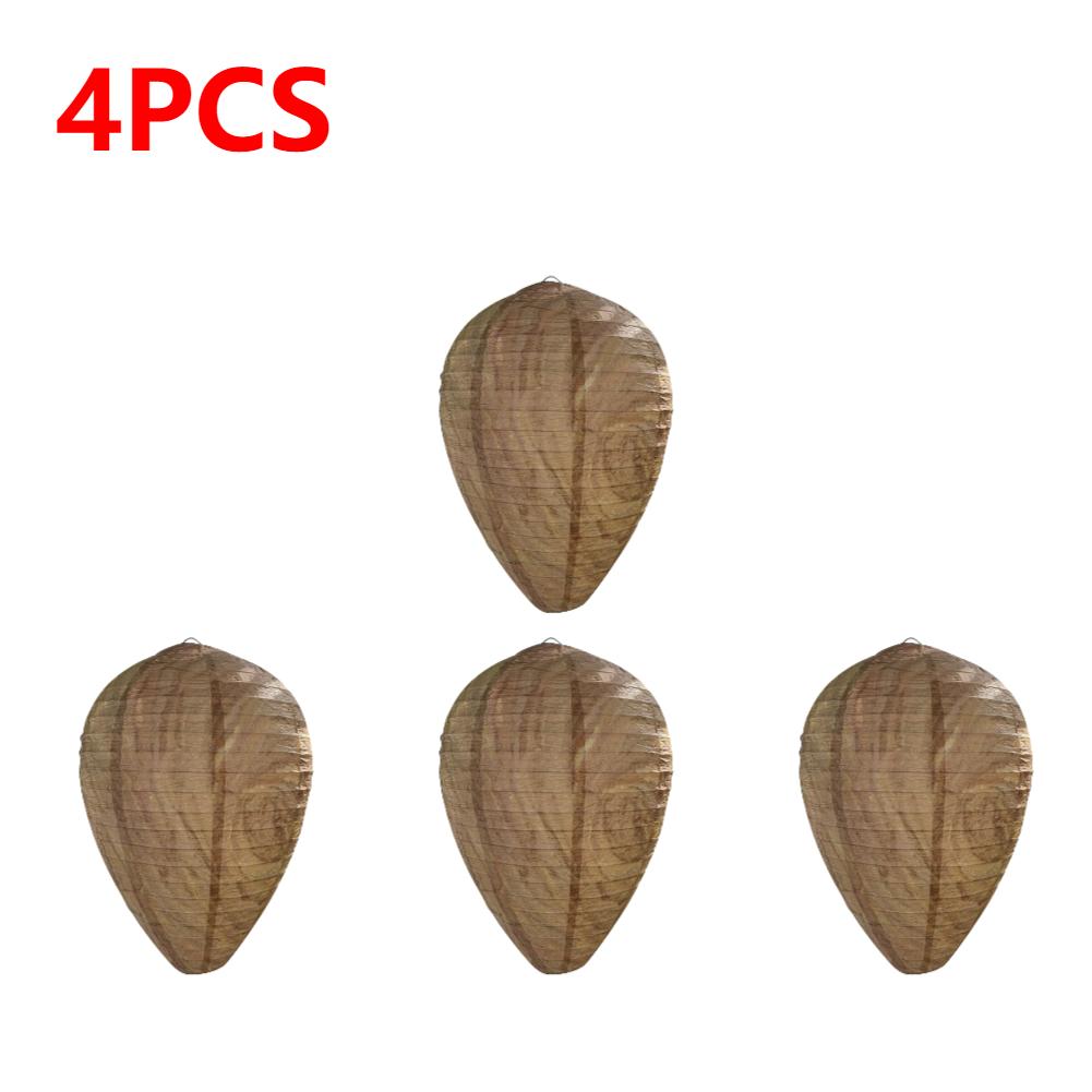 1-10 Stück Hängende Wespenhorst-Attrappe Fliegenfänger Papierwespen-Attrappe Bienen-Attrappe Abschreckung für Außenbereich Garten Insektenschutzfallen