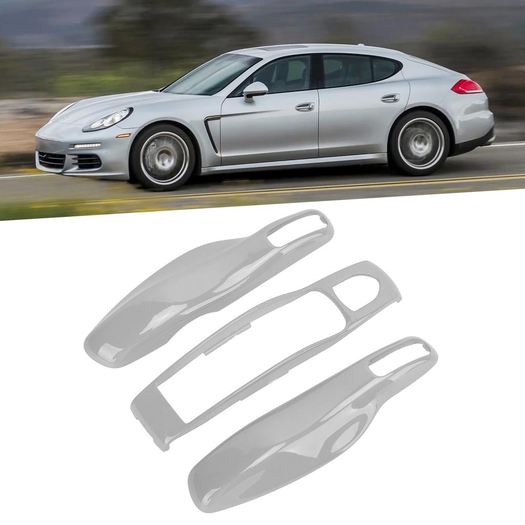 Key Fob Cover Shell Protector Car Modification Replacement for Panamera Cayenne MACAN Boxster Cayman 911 718Grey