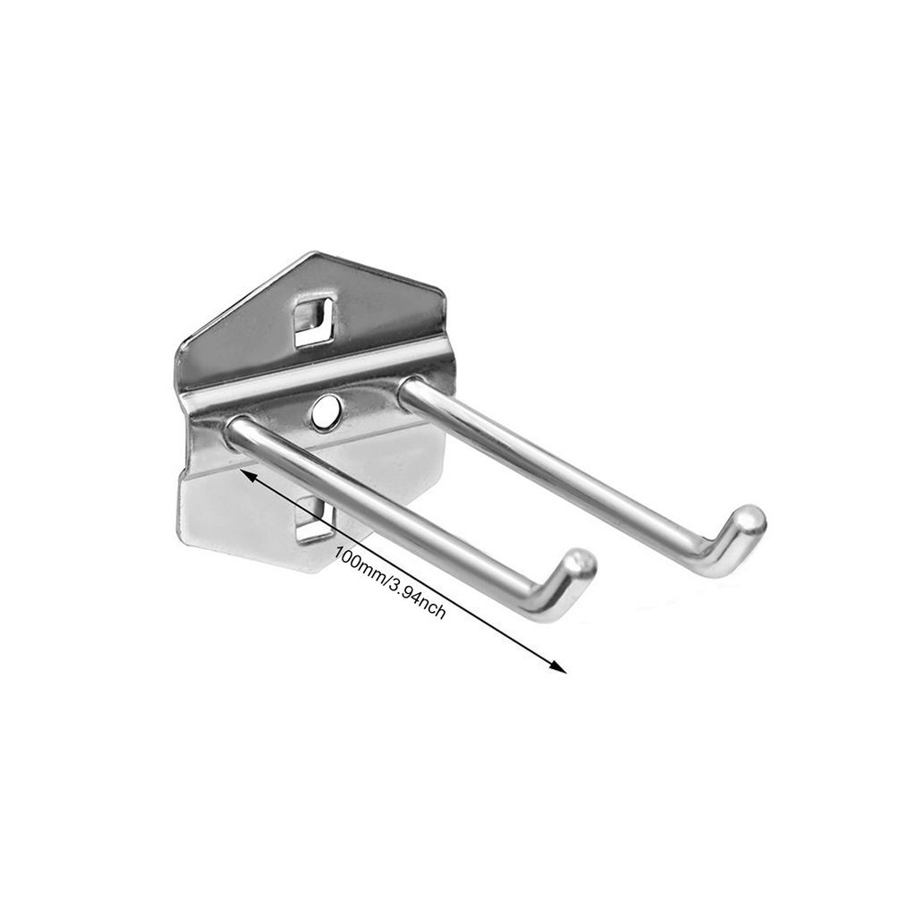 1/5Pcs 25/50/75/100/150/200mm Hole Board Hook Steel Oblique Hanger Wall Mount Steel Pegboard Hook for Shop Good Shelf