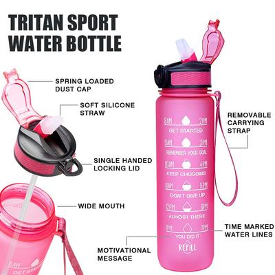 Sports Cup Large Capacity Dust-proof Plastic Useful High-Temperature Resistant Water Juice Bottle School Supplies