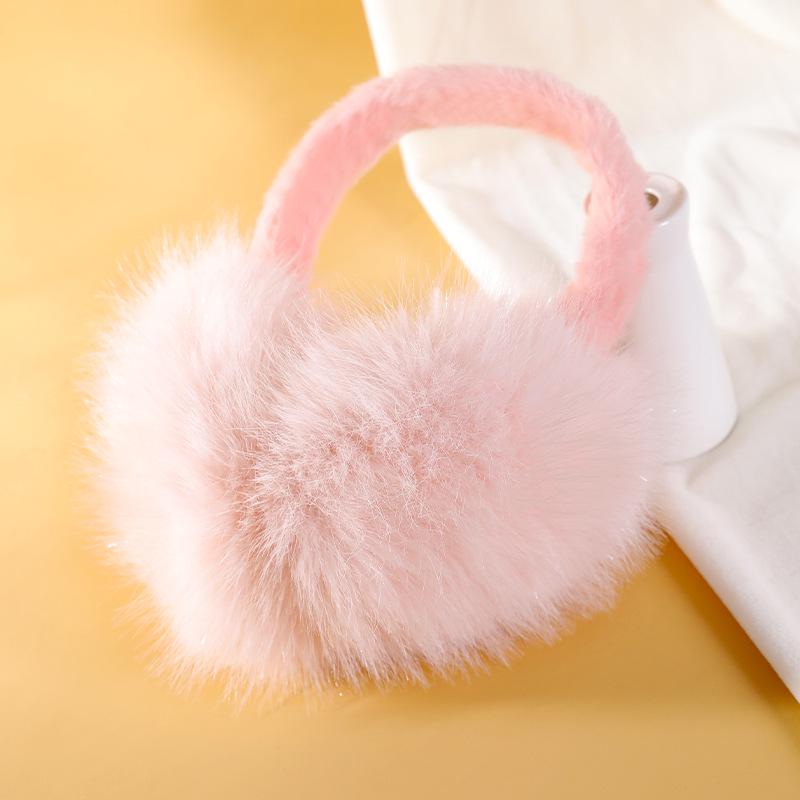 Ruiya Foldable Plush Velvet Earmuffs for Winter - Warm, Cold-Proof, Antifreeze Ear Warmers for Women and Students