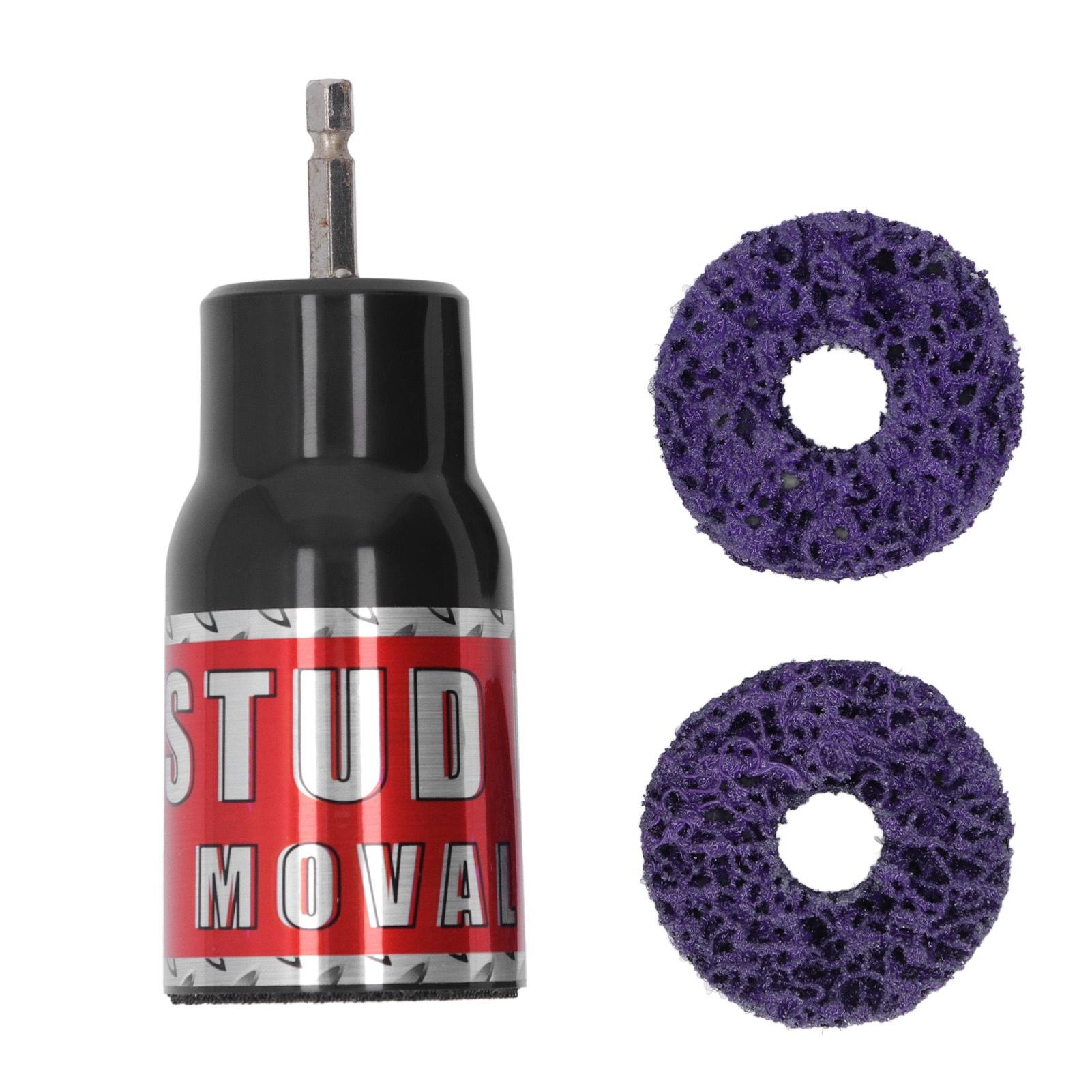 

Metal Scale Remover Tool Stud Rust Removal Tool Wheel Hub Cleaner for 1/2in Wrenches Electric Drill Cleaning Tool 1