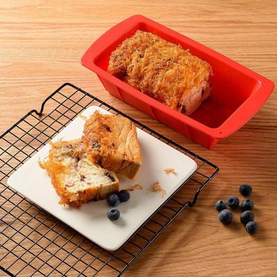 2 szt. Nieprzywierająca powierzchnia Mini forma na bochenek Food Grade silikonowa forma na bochenek chleba możliwość układania w stosy pieczenie chleba tostowa forma