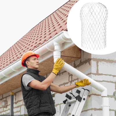 3 Pcs Gutter Balloon Guard Drain Filter Cover Stainless Strainer Leaf Guards Silver Steel