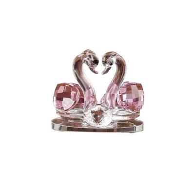Fashionable Wedding Home Decor Car  Seat Diamond-encrusted Crystal Swan Car Accessories Swan Figurine Animal Ornament
