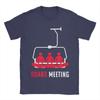 Snowboard Board Meeting T-Shirt Sommer Baumwoll-T-Shirts Für Unisex Trendiger Aufdruck T-Shirt Kurzarm Y2K Lustiges Oberteil Shirts
