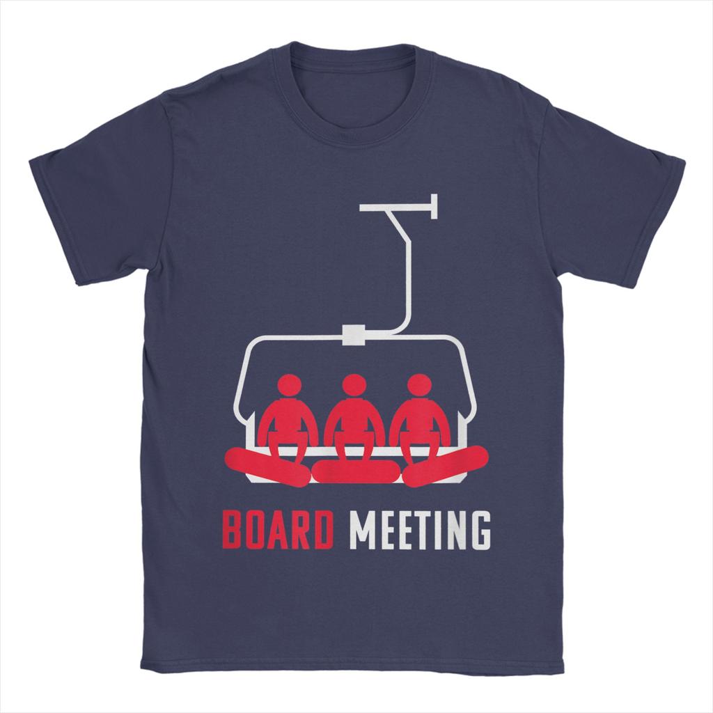 Snowboard Board Meeting T-Shirt Sommer Baumwoll-T-Shirts Für Unisex Trendiger Aufdruck T-Shirt Kurzarm Y2K Lustiges Oberteil Shirts
