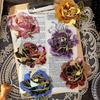 Vintage Gothic Floral Sticker Pack - Hot Stamping Series for Journals & Decorations
