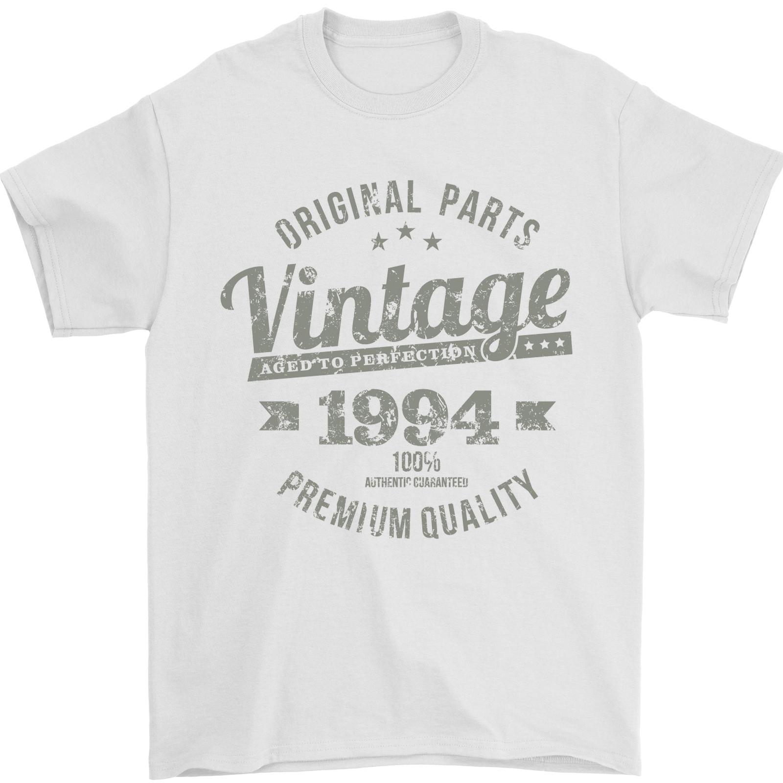 Vintage Year 32nd Birthday 1994 Mens T-Shirt 100% Cotton White S