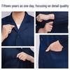 Verdickte blaue Overalls für Herbst/Winter: Warme, anpassbare Arbeitskleidung für Labor oder Lager