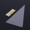 Popcorn Cone Packaging: Triangle Transparent Candy Bags with Ties, 100-Piece Pack.