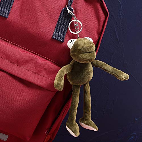 Baharat Frog Keychain Set (2-Piece Set) - Cute, Popular Korean Pendant, Key Charm, Multi-Function Key Ring, Bag Charm, Stylish Keychain, Wallet Charm,